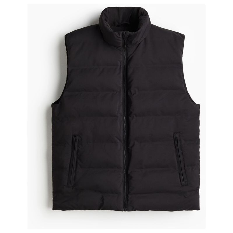 H&M - Vatovaná vesta - Černá