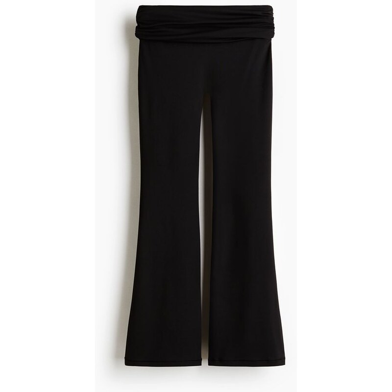 H&M - Sportovní legíny Flared SoftMove - Černá