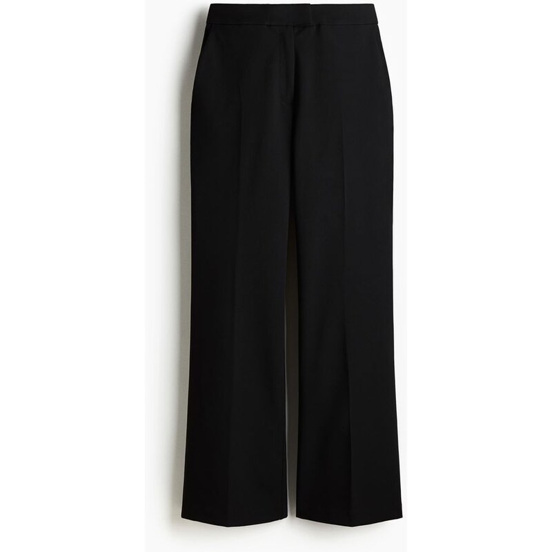 H&M - Kalhoty Bootcut - Černá