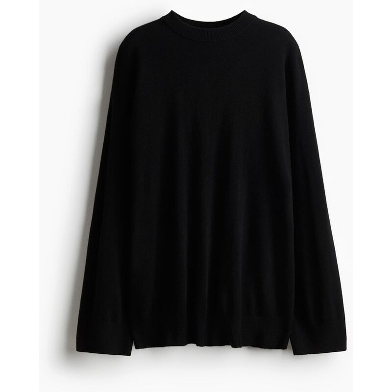H&M - Oversized kašmírový svetr - Černá