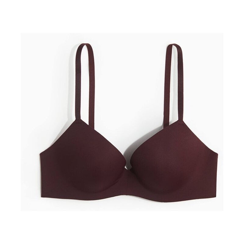 H&M - Push-upka z mikrovlákna - červená 108521670