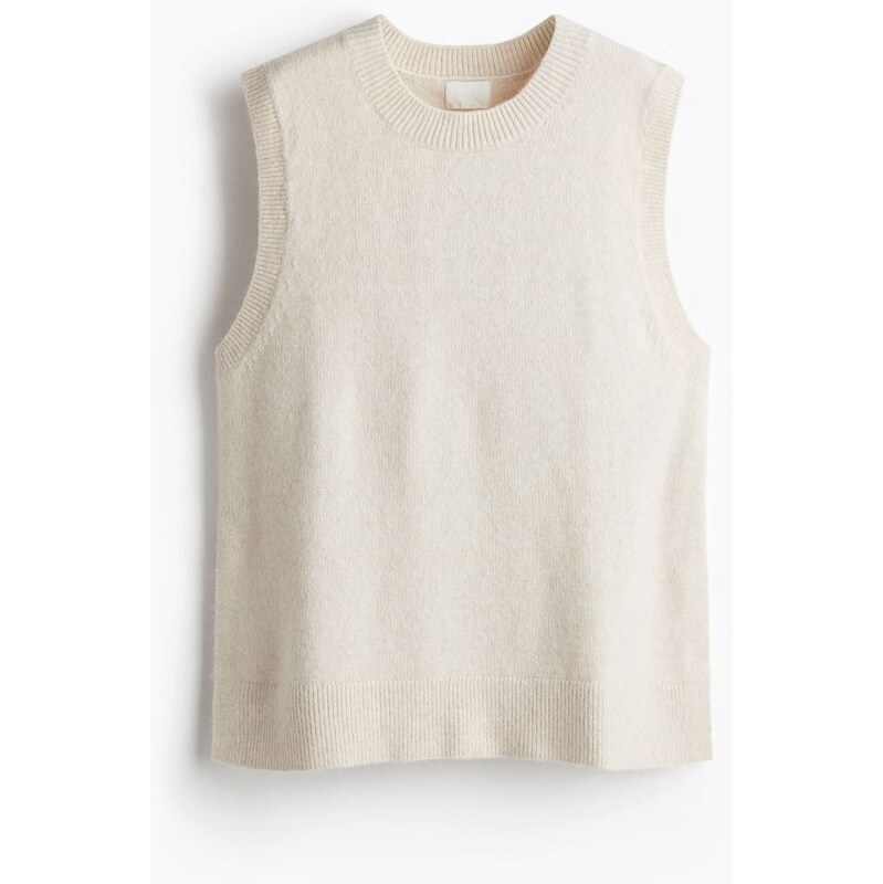 H&M - Pletená vesta - hnědá 108521674