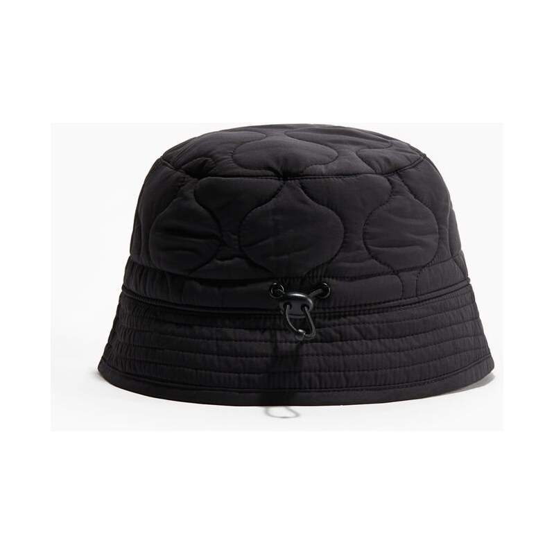 H&M - Prošívaný klobouk bucket - Černá