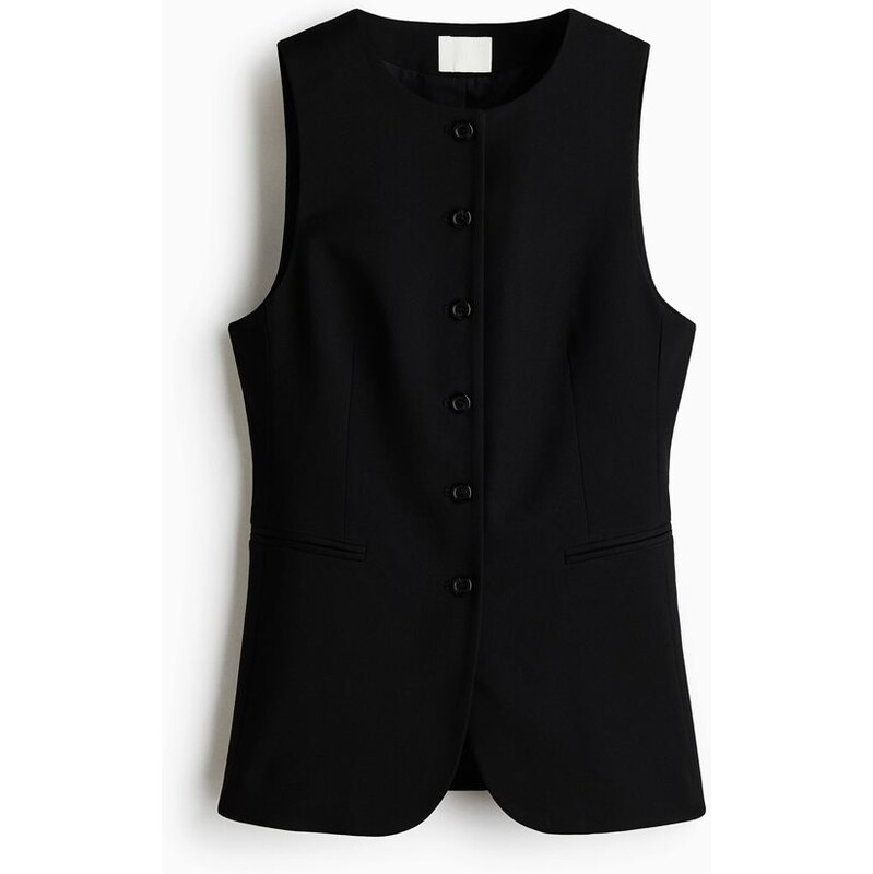 H&M - Dlouhá vesta - černá 108588103
