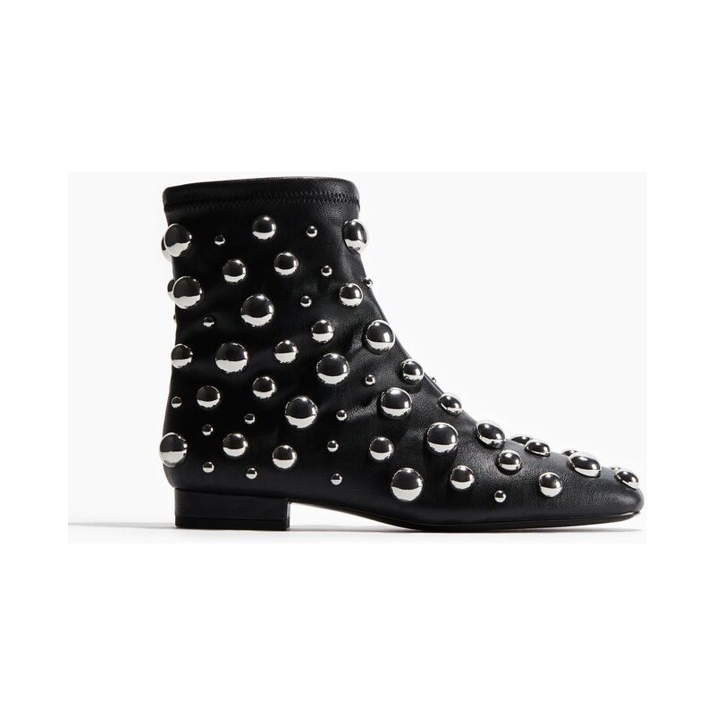 H&M - Kotníkové botys cvočky - Černá