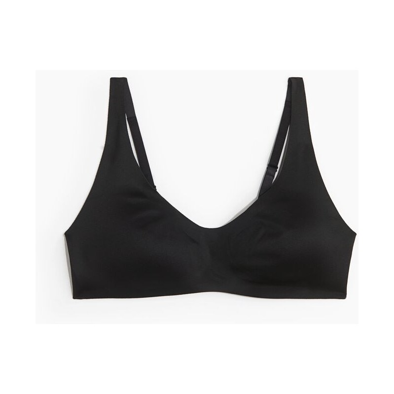 H&M - Vyztužená měkká podprsenka z mikrovlákna - Černá