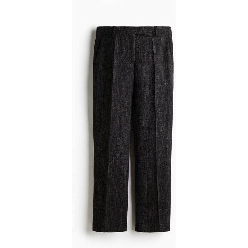 H&M - Elegantní kalhoty z vlněné směsi - šedá 108637820