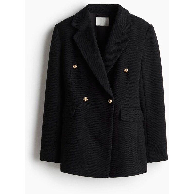 H&M - Dvouřadové sako - černá 108669017