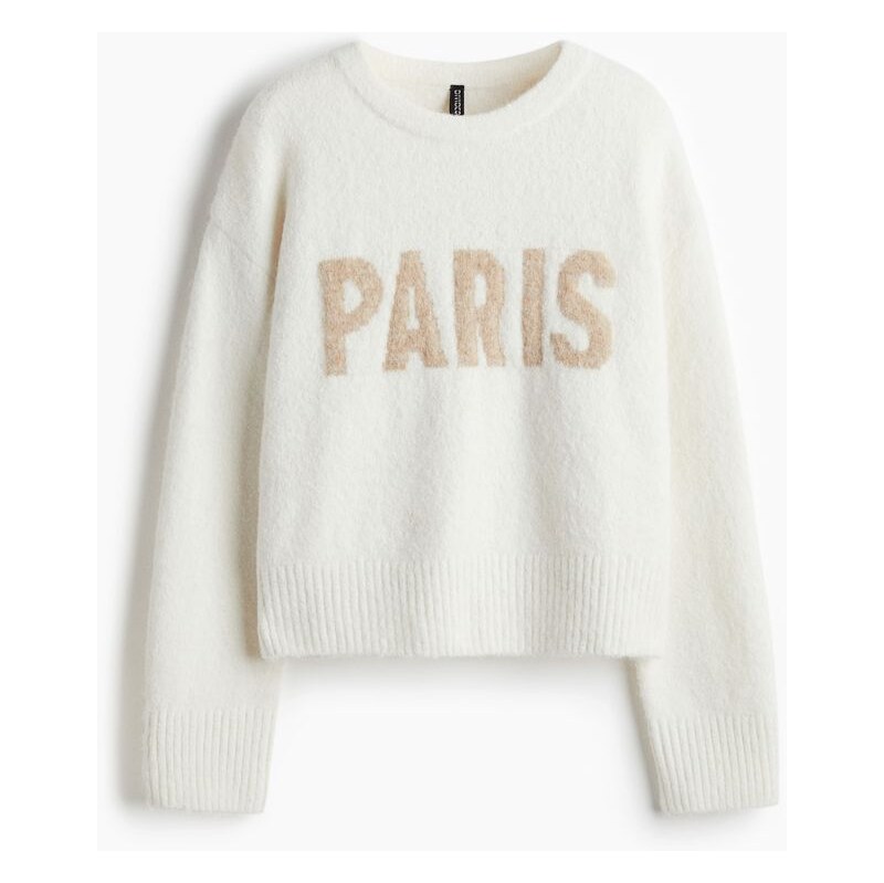 H&M - Svetr z měkkého úpletu - bílá 108669173