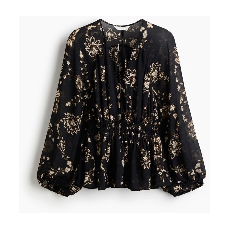 H&M - Halenkas žabkováním - Černá/Vzor