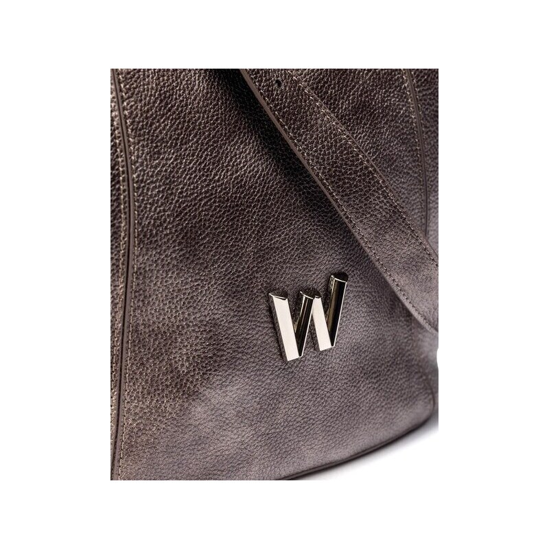 Dámská shopper kabelka Wonders WB-54024 stříbrná 108965269