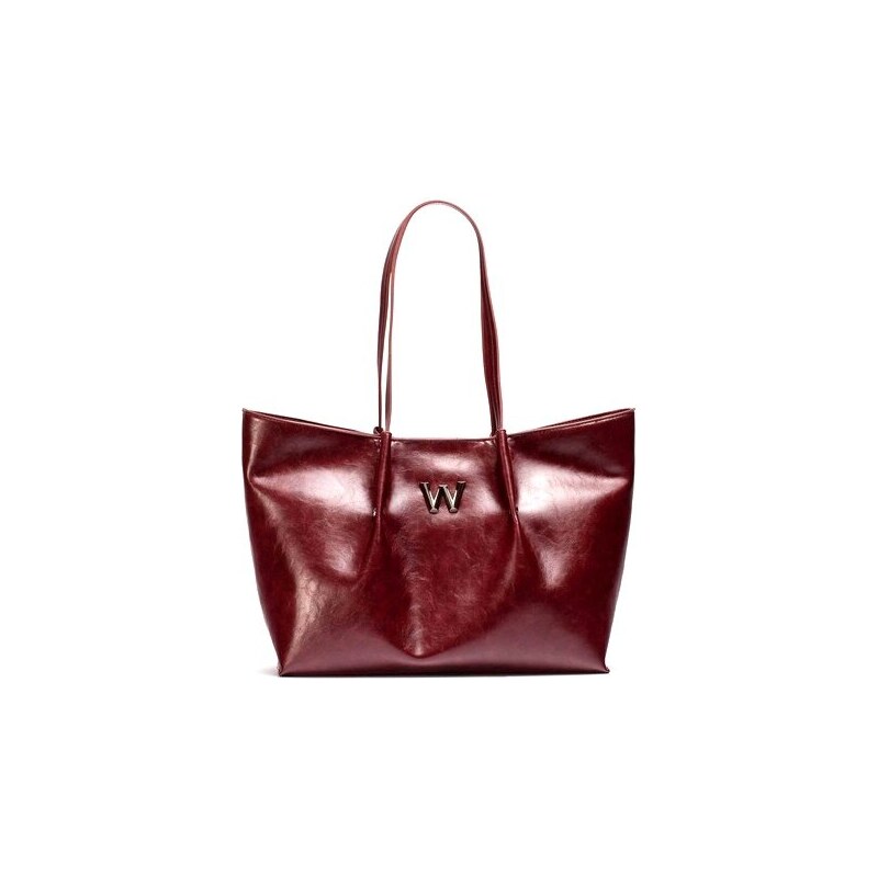 Luxusní shopper kabelka Wonders WB-54023 červená vínová 108965270