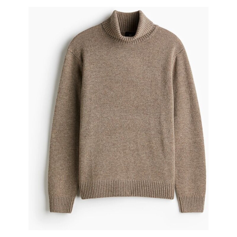 H&M - Vlněný svetr Regular Fit - Béžová