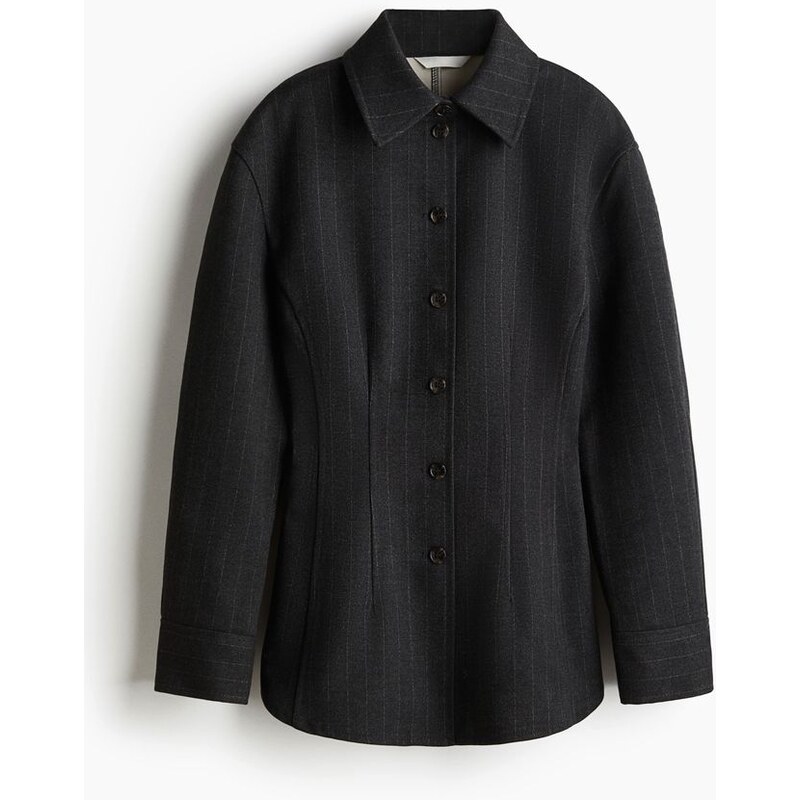 H&M - Košiles projmutým pasem - šedá 108729862