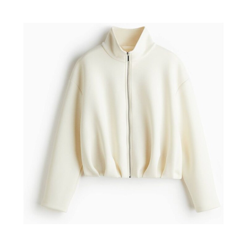H&M - Neoprenová bunda - bílá 108884876
