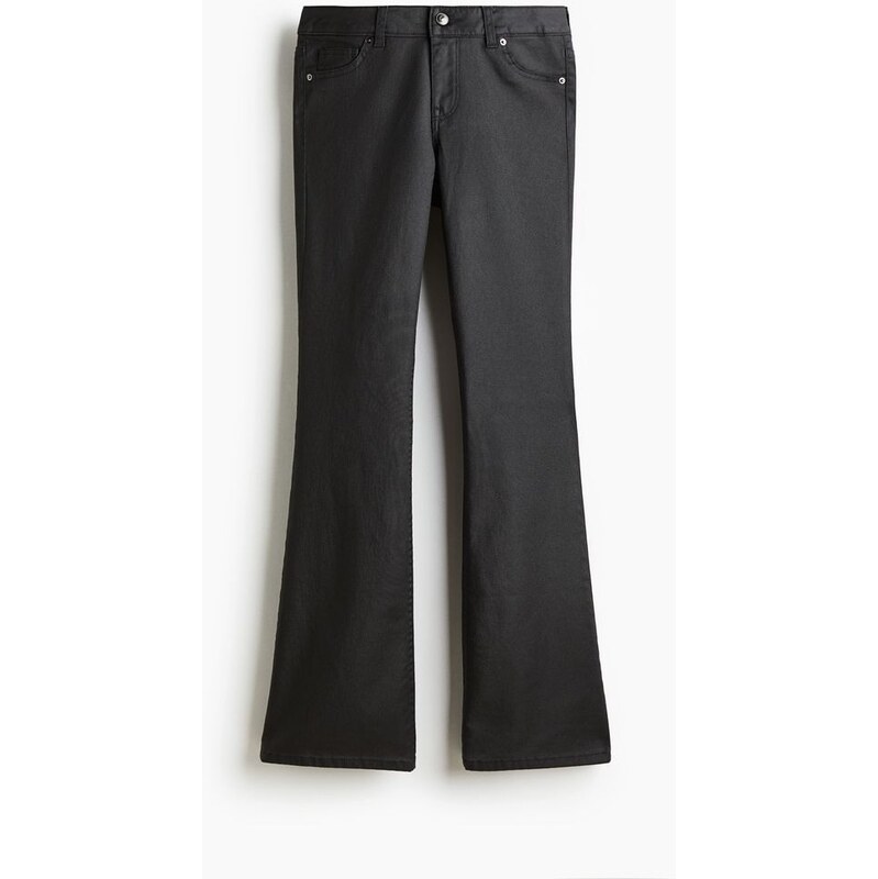H&M - Flared Low Jeans - Černá