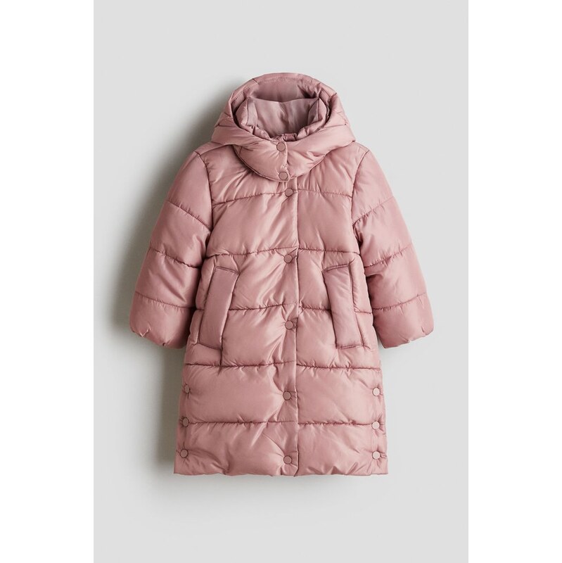 H&M - Vodoodpudivá vatovaná bunda - Tlumená Růžová