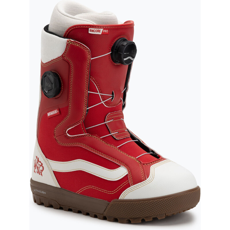 Dámské snowboardové boty Vans Encore Pro racing red/marshmallow