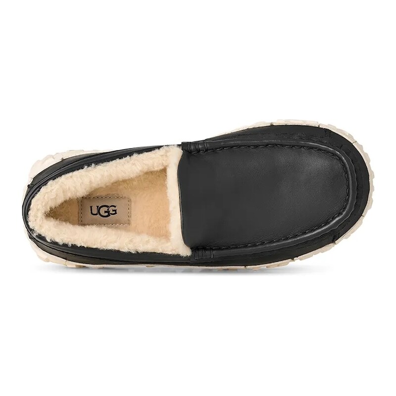 Kožené mokasíny UGG Ascot Wrap Tech Noir