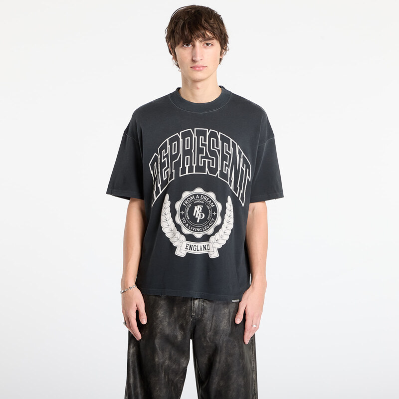 Tričko REPRESENT Legacy Crest T-Shirt Stained Black XL