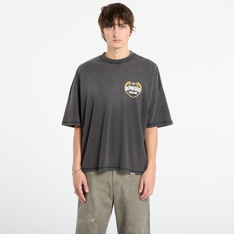 Tričko REPRESENT Angel Border T-Shirt Stained Black S