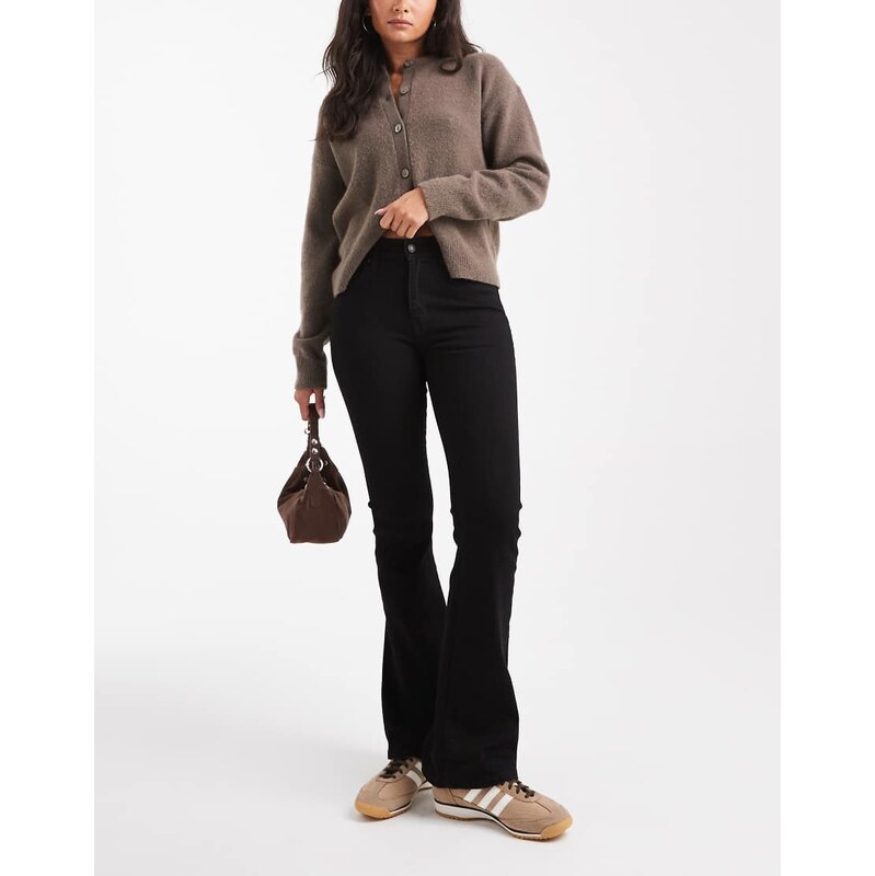Levis 726 flare high rise jeans in black