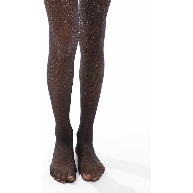 Pretty Polly embellished fishnet tights in black 108969350