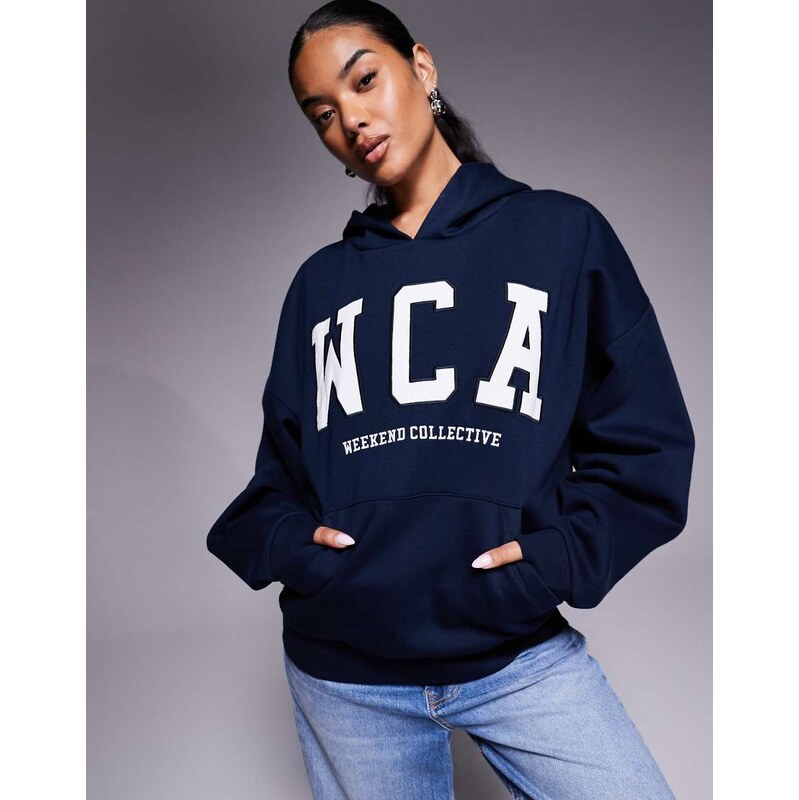 ASOS Weekend Collective Weekend Collective hoodie co-ord with varsity 108969403