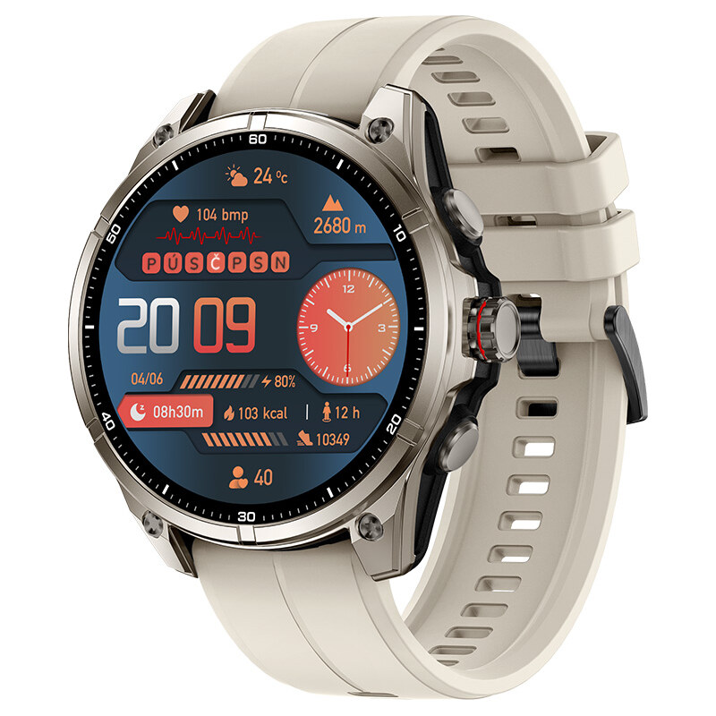 Madvell Onyx 3 s GPS platinové se silikonovým řemínkem