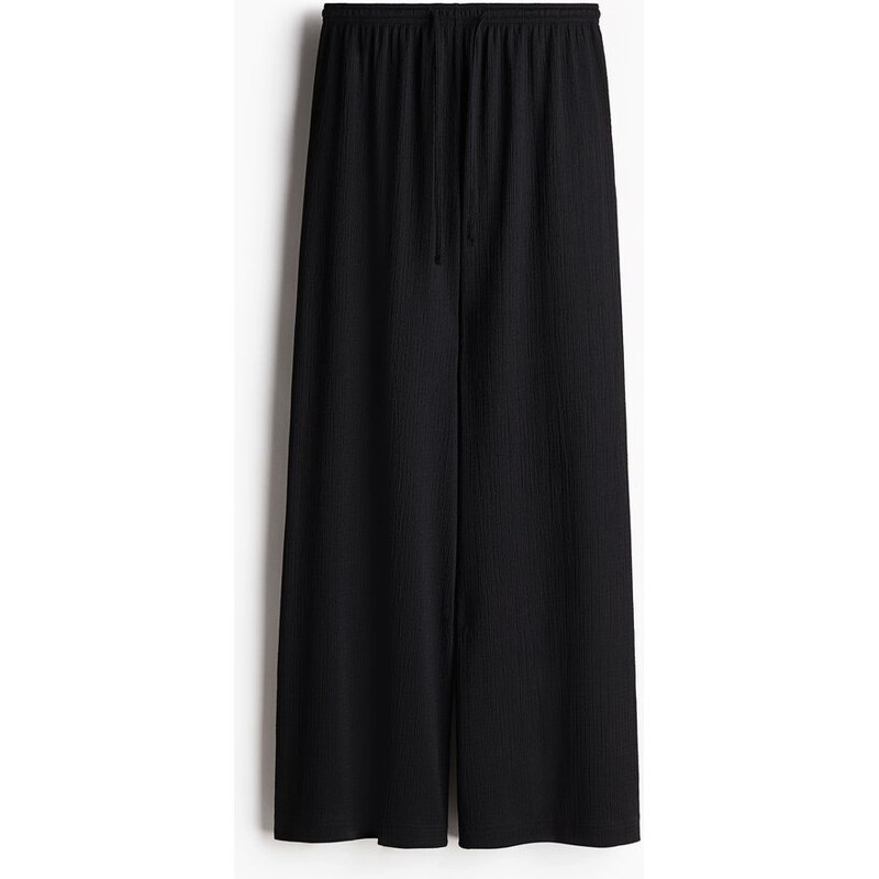 H&M - Široké natahovací kalhoty - černá 108135721