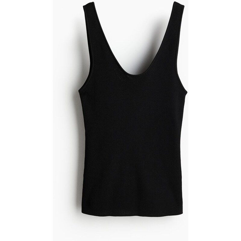 H&M - Pletené tílko - Černá