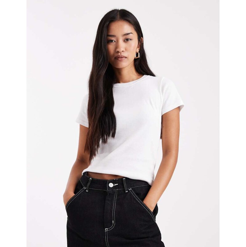 Hollister short sleeve baby tee in white 108972458