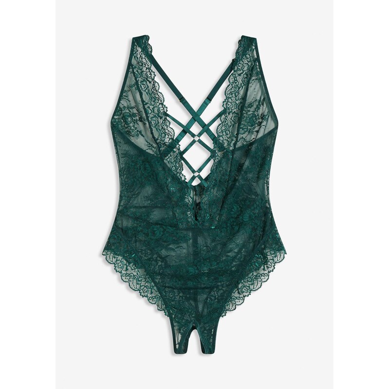 bonprix Body ouvert zelená Žena 108973476