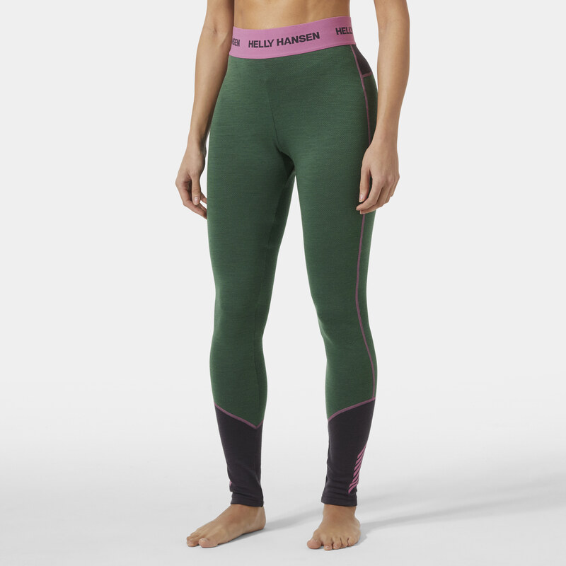 Dámské Termo legíny HELLY HANSEN W LIFA MERINO MIDWEIGHT PANT 49380_390 – Zelená