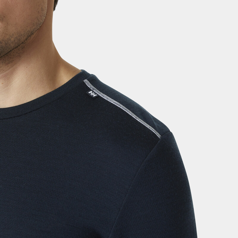 Pánské Termo tričko HELLY HANSEN LIFA MERINO MIDWEIGHT CREW 49364_600 – Tmavě modrá