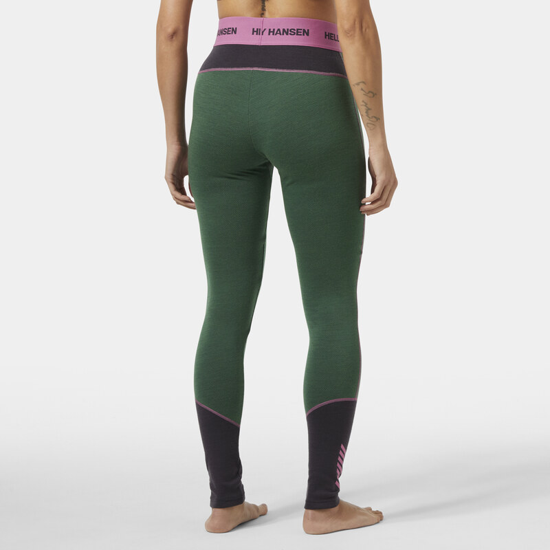 Dámské Termo legíny HELLY HANSEN W LIFA MERINO MIDWEIGHT PANT 49380_390 – Zelená