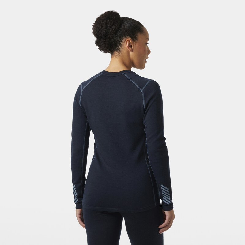 Dámské Termo tričko HELLY HANSEN W LIFA MERINO MIDW GRA CREW 49379_600 – Tmavě modrá