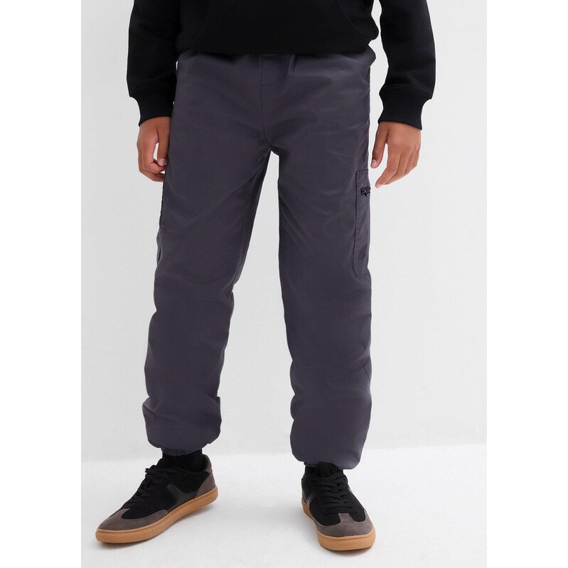 bonprix Termo cargo kalhoty Loose Fit, s žerzejovou podšívkou