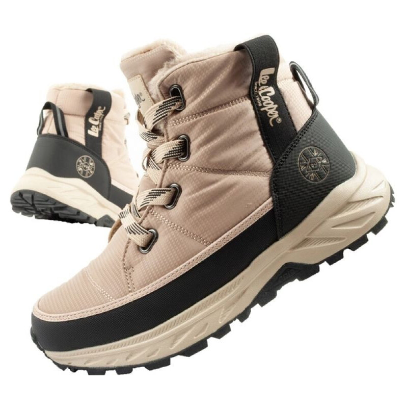 Lee Cooper dámská sportovní obuv zimní trekkingová zateplená béžová 108974841