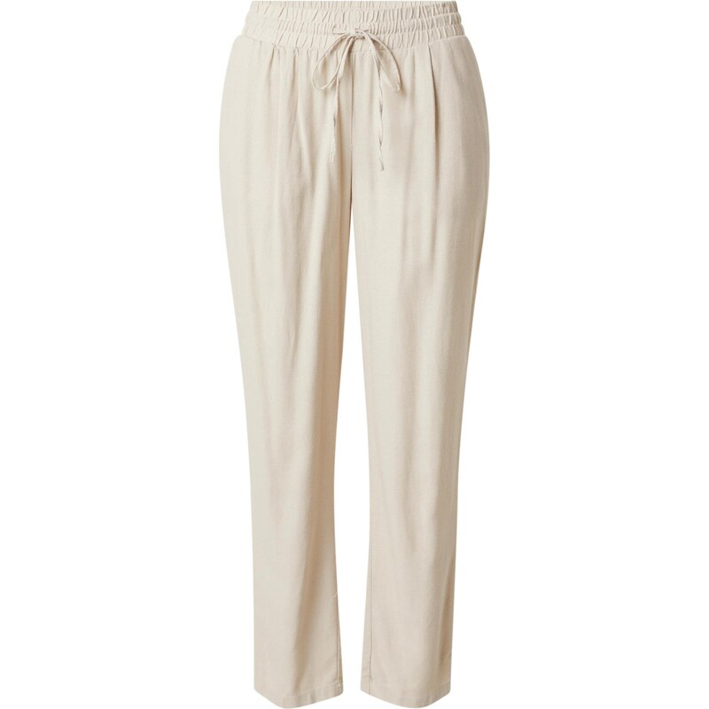VERO MODA Kalhoty se sklady v pase Jesmilo starobéžová 80773032
