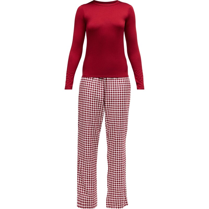 Hunkemöller Pyžamo jasně červená / bílá