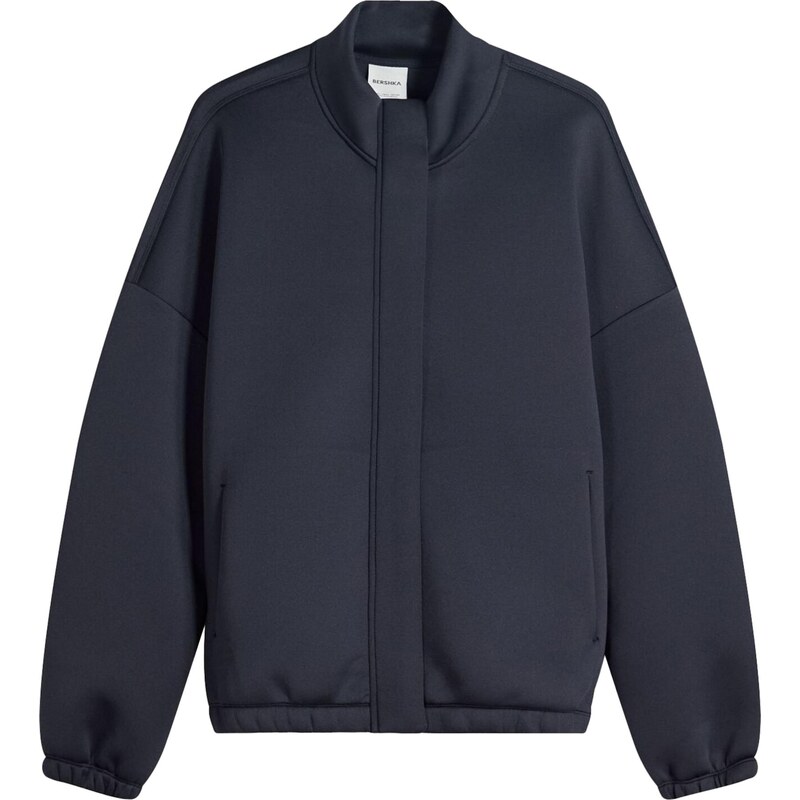 Bershka Přechodná bunda námořnická modř