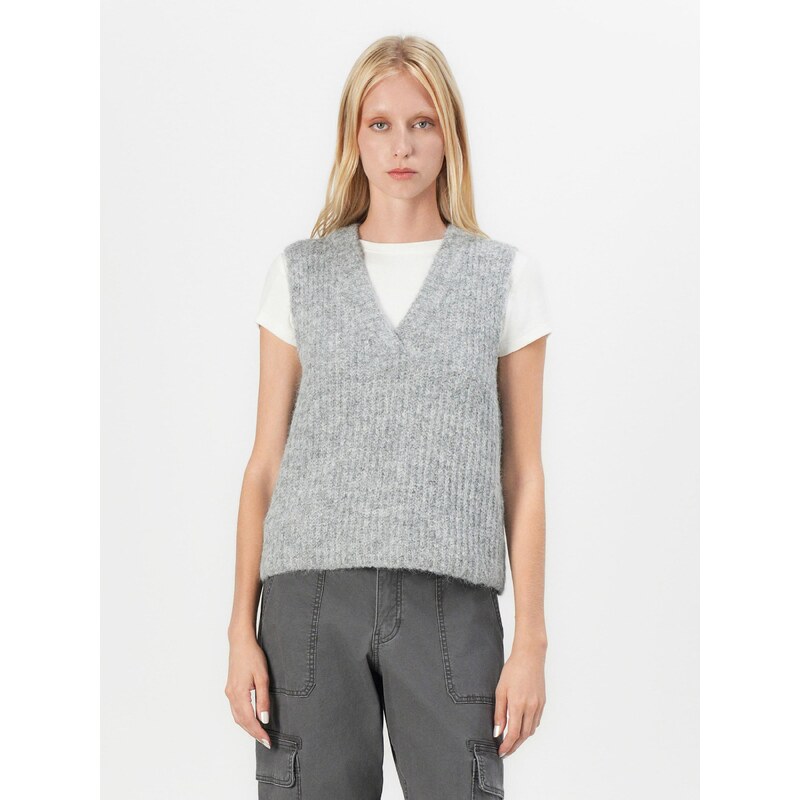 VERO MODA Vesta 'NOVAH' šedý melír