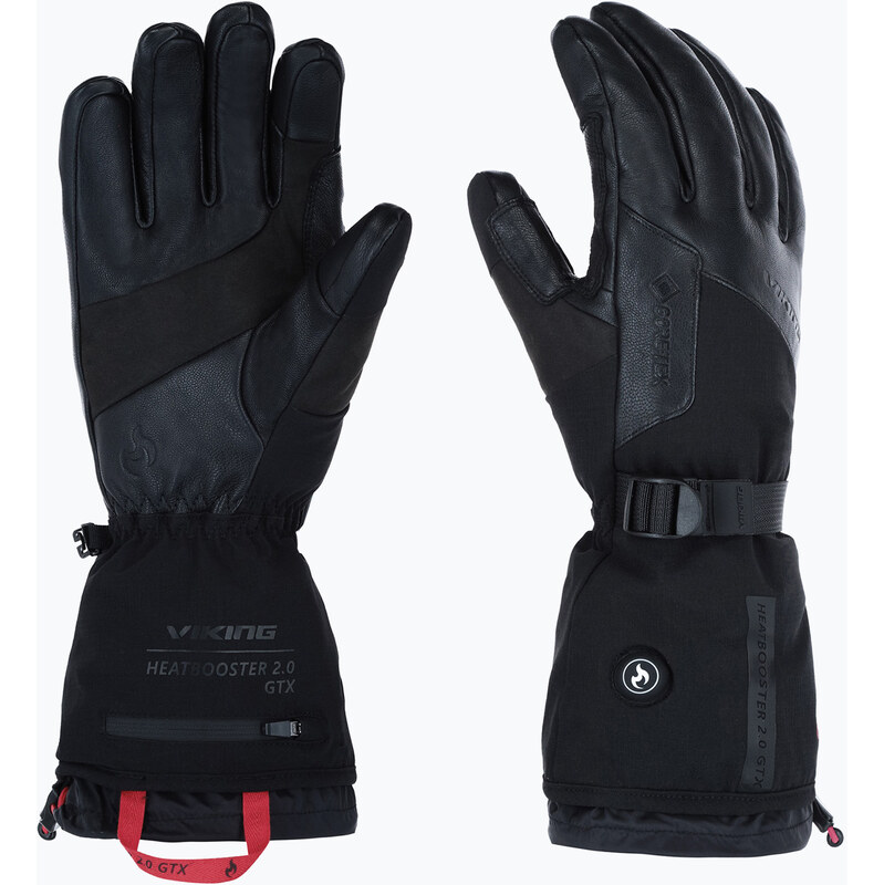 Lyžařské rukavice Viking Heatbooster 2.0 Gore-Tex black