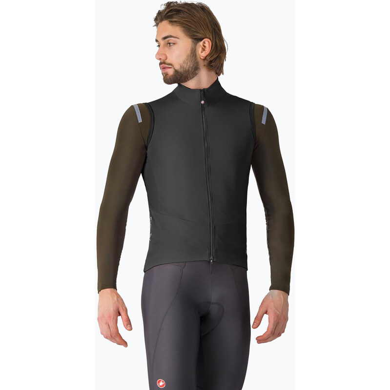 Pánská cyklistická vesta Castelli Perfetto Air light black