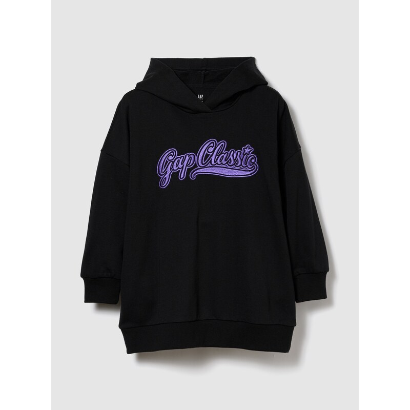 GAP Dětské mikinové oversize šaty VintageSoft - Holky