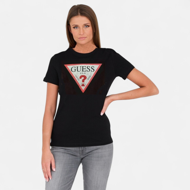 Dámské černé triko Guess M56464