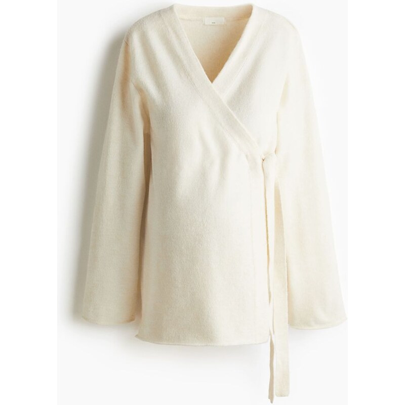 H&M - MAMA Zavinovací kardigan Before & After - béžová 108669055