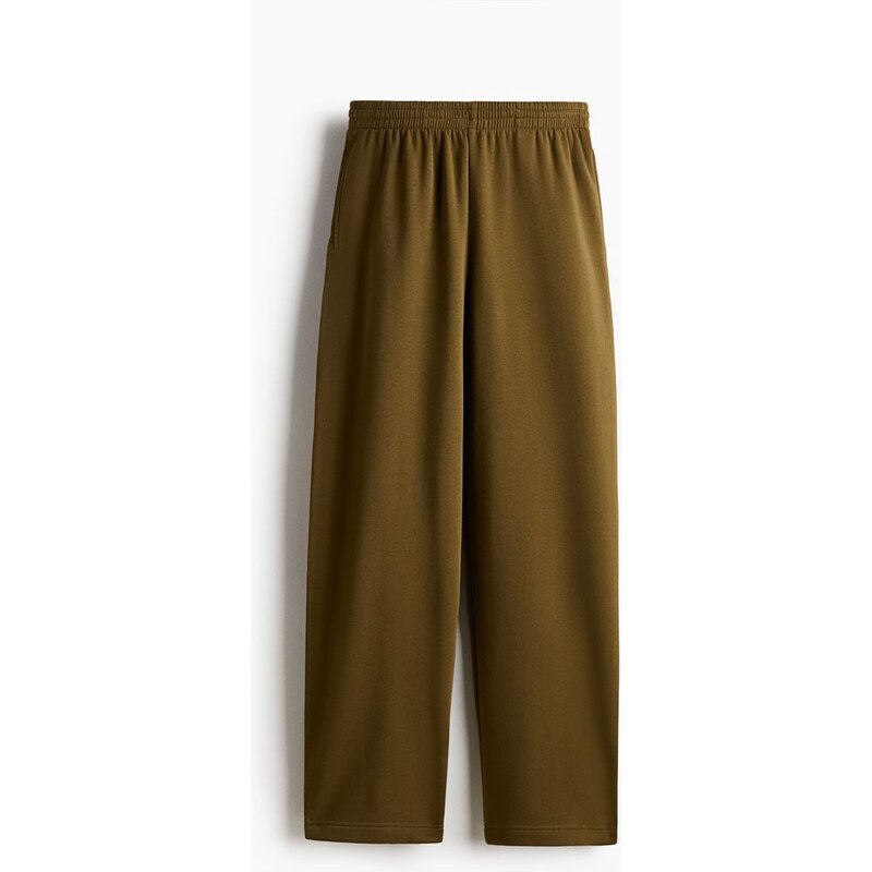 H&M - Teplákové kalhoty - Khaki Zelená