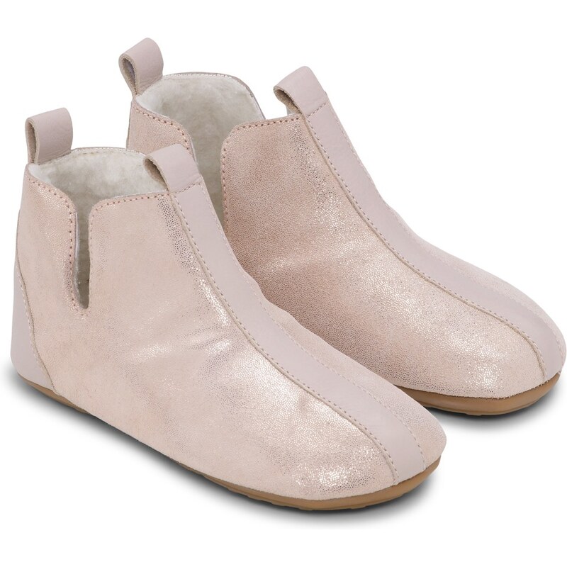 Bundgaard Toto zateplené barefoot botičky / Rose Glitter